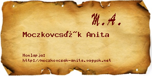 Moczkovcsák Anita névjegykártya